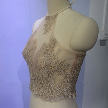 Elegant Floral Embroidery Lace Crop Top Sexy Gauze Metallic Backless Halter Top Beach Women Tank Top Deportivos Mujer