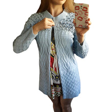 Pearls Beaded Women Long Cardigan Women's Knitted Sweater Cardigan Femme Thick Warm Long Cardigan