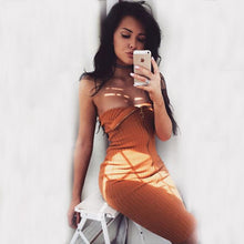 Sexy Off Shoulder Knitted Dress Strapless Zipper Up Bodycon Dress Slim Knee Length Party Wrap Dresses For Women