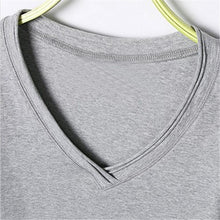 Slim Basic T shirts Oversized Cotton Women T shirt Sexy V Neck Long Sleeve Basic Top Lady Casual Solid Tee Shirts XXL