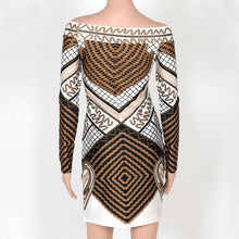 3D Print Women Dress Sexy Off Shoulder Bodycon Dress Slim Slash Neck Party Dresses Digit Printed Dress
