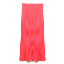 new-fashion-long-chiffon-skirts-candy-color-pleated-maxi-womens-skirts-y4 BBL