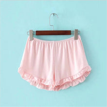 Shorts Ruffles Shorts Women Stretchy Waist Sport Running Shorts Cute Casual Short Femme Cotton