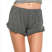 Shorts Ruffles Shorts Women Stretchy Waist Sport Running Shorts Cute Casual Short Femme Cotton