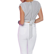 Tops For Women Sexy V Neck Crop Top Back Zipper Sleeveless Women Tops Short Cropped Tank Top Plus Size