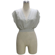 Tops For Women Sexy V Neck Crop Top Back Zipper Sleeveless Women Tops Short Cropped Tank Top Plus Size