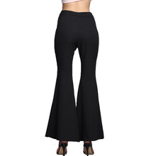 Vintage Flare Pants Women Pantalon Femme Black High Waist Trousers Women Office Lady Bell Bottom Pants