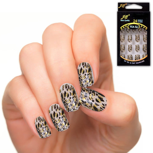new-25-patterns-fashion-acrylic-designer-nail-tips-false-french-nails-full-24pcss BBL