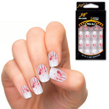 new-25-patterns-fashion-acrylic-designer-nail-tips-false-french-nails-full-24pcss BBL