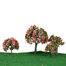 4pcs-plastic-trees-model-white-and-pink-flower-trees-model-train-layout-garden-scenery-diorama-miniature-model-toys BBL