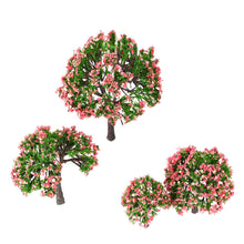 4pcs-plastic-trees-model-white-and-pink-flower-trees-model-train-layout-garden-scenery-diorama-miniature-model-toys BBL