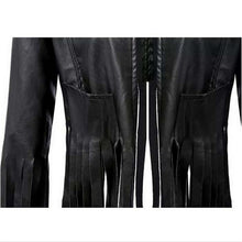 Black Leather Jacket Tassels Punk Motorcycle Women Jacket Slim Fringed Jacket Coat Women Chaquetas Mujer