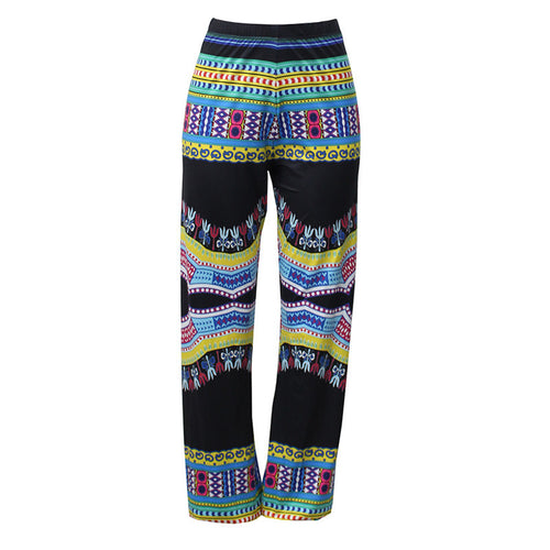 Tribal Print Lantern Pants Woman Elastic Band Waist Loose Harem Pants Cool Street Hip Hop Pants