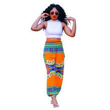 Tribal Print Lantern Pants Woman Elastic Band Waist Loose Harem Pants Cool Street Hip Hop Pants