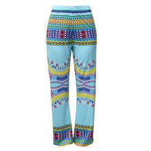 Tribal Print Lantern Pants Woman Elastic Band Waist Loose Harem Pants Cool Street Hip Hop Pants