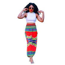 Tribal Print Lantern Pants Woman Elastic Band Waist Loose Harem Pants Cool Street Hip Hop Pants