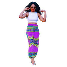 Tribal Print Lantern Pants Woman Elastic Band Waist Loose Harem Pants Cool Street Hip Hop Pants