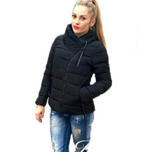 Jacket Women High Neck Zipper Up Warm Down Jacket Women Jaqueta Feminina Slim Womens Coat