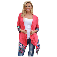 Cardigan Women Long Sleeve Outwear Coat Casual Print Knitted Cardigan For Women