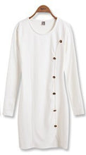 Long Sleeve Button Pattern Women Dress Plus Size O Neck Knitted Office Wear Dress Sexy Bodycon Dress Women