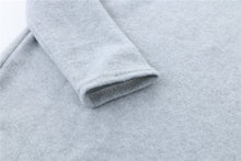 Dress Scarf Collar Knitted Dress Casual Long Sleeve Sweater Dress For Women Gray White Pink