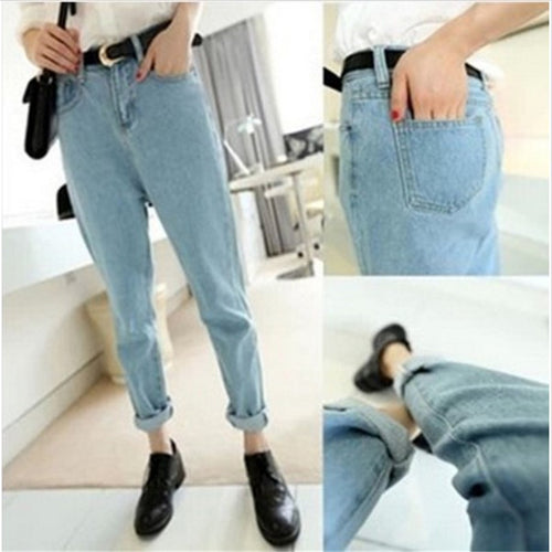 Boyfriend Jeans For Women Loose Jeans Pants BF Style Plus Size Harem Jeans Woman Denim Lady Pants Tousers