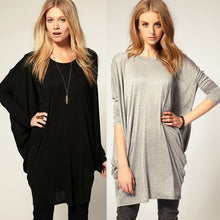 chic-women-over-size-t-shirt-batwing-long-sleeve-knit-loose-tops-shirt-casual-shirts BBL