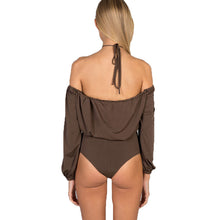 Off Shoulder Bodysuit Top Sexy Deep V Neck Halter Top Backless Body Top Cold Shoulder Bodysuit Women