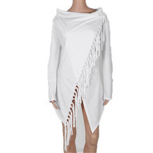 Tassel Women T Shirt Long Sleeve T shirts For Women Plus Size Irregular Women Tunic Tee Shirt Femme