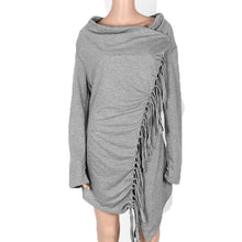 Tassel Women T Shirt Long Sleeve T shirts For Women Plus Size Irregular Women Tunic Tee Shirt Femme