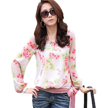 women-blusa-chiffon-floral-print-long-sleeve-shirt-blouse-top-ladies-blouses-casual-red-blue BBL