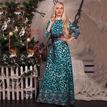 Floral Printing Maxi Long Dress Big Sized Three Quarter Sleeve Women Dress Plus Size Printed Boho Dress XXL