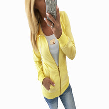 Long Sleeve Zipper Up Casual Hoodies Sweatshirts Women Cotton Sweatshirts Jacket Leisure Coat