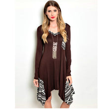 Women Casual Solid Irregular Dress Long Sleeve Cotton Loose Women Dress Plus Size V Neck Tunic Dress