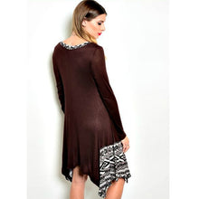Women Casual Solid Irregular Dress Long Sleeve Cotton Loose Women Dress Plus Size V Neck Tunic Dress
