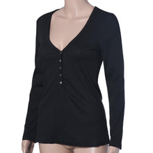 Fashion Plus Size V Neck Women Shirt Punk Long Sleeve Cropped Sexy Top Tees Women Camisetas Femininas