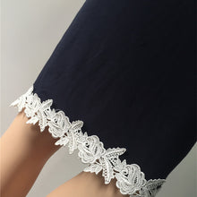 Dress Sexy Lace Crochet Strap Dress Women Deep V Lace Flower Patchwork Bodycon Dress Midi Slim Womens Dress