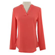 women-blouses-v-neck-d-ring-tab-long-sleeves-women-tops-casual-chiffon-shirt-blusas-grey-watermelon-red BBL