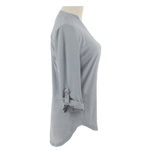 women-blouses-v-neck-d-ring-tab-long-sleeves-women-tops-casual-chiffon-shirt-blusas-grey-watermelon-red BBL