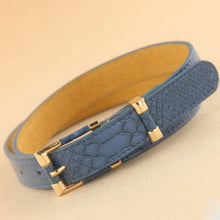 Women Crocodile Pattern Wide waist belt Brand Lady Leather Belts Metal Buckle Straps Trend All-match Waistband