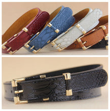 Women Crocodile Pattern Wide waist belt Brand Lady Leather Belts Metal Buckle Straps Trend All-match Waistband