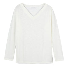 women-t-shirt-v-neck-long-sleeve-women-tops-casual-pullover-loose-tops-t-shirt-women-plus-size-blusas-white-black BBL