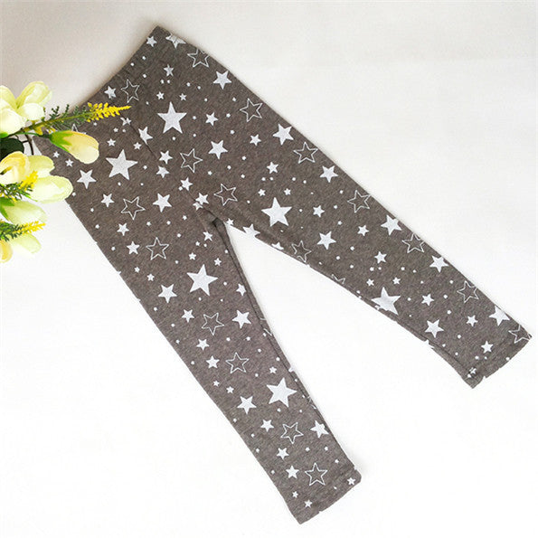 new-baby-girls-kids-skinny-toddlers-star-print-leggings-pants-trousers-2-7-years-6-colors BBL