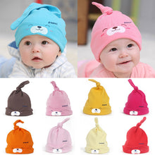 new-comfort-cartoon-baby-toddlers-cotton-sleep-hats-caps-headwear-cute-hat-0-2t-11-colors BBL