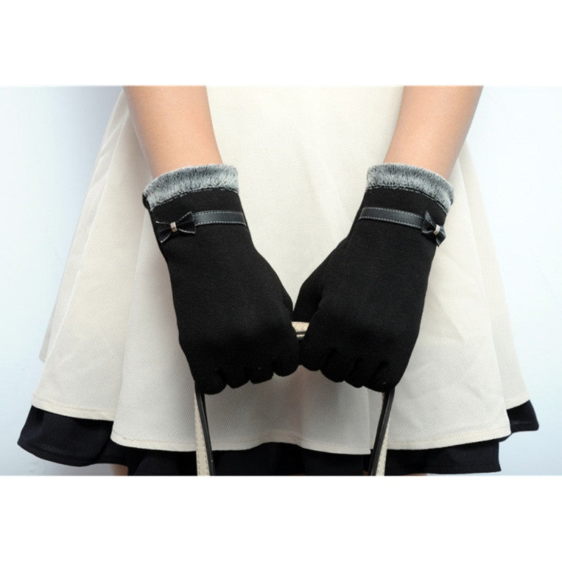new-cute-women-touch-screen-knitted-wrist-gloves-mittens-bowknots-flower-short-gloves BBL