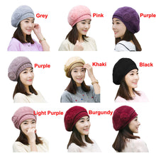 new-design-women-faux-rabbit-fur-beanie-with-flower-crochet-warm-and-cute-princess-rabbit-hat-knitted-beret-warm-cap BBL