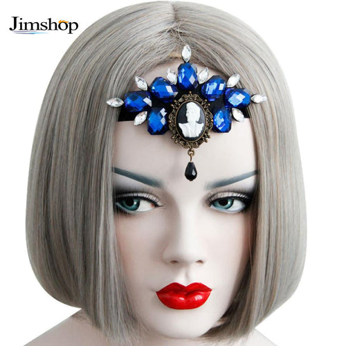 Designer Brand Skull and Diamond Headband Halloween Party Fancy Dress Costume Accessory Event Party Supplies