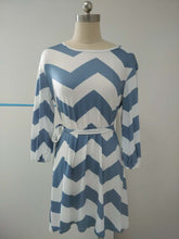 women mini dresses Striped half sleeve Straight chiffon casual dress for evening party vestidos J2972