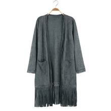 brand-faux-suede-coat-open-front-pockets-tassel-trench-coat-for-women-long-sleeve-coat-outerwear BBL