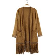 brand-faux-suede-coat-open-front-pockets-tassel-trench-coat-for-women-long-sleeve-coat-outerwear BBL